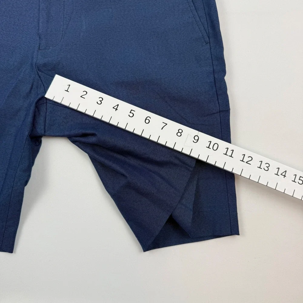 FootJoy 1857 Mens Navy Blue Cotton Blend Stretch Golf Shorts Size 34